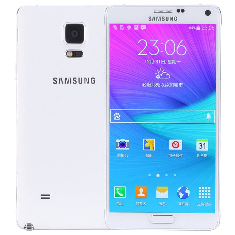 移动端:samsung 三星 galaxy note4 (n9100) 移动联通版 16gb 手机