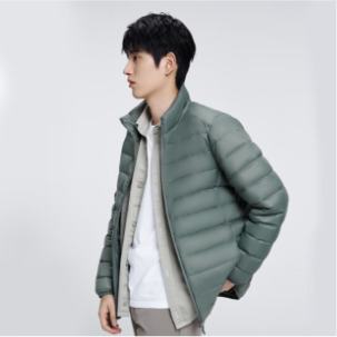 京东京造 轻薄羽绒服 男 air+零压羽绒 外套冬立领白鸭绒 199元包邮