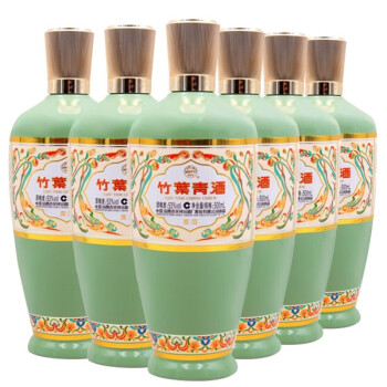 竹叶青 酒 荣耀绿 山西杏花村汾酒 露酒 53度 500ml*6