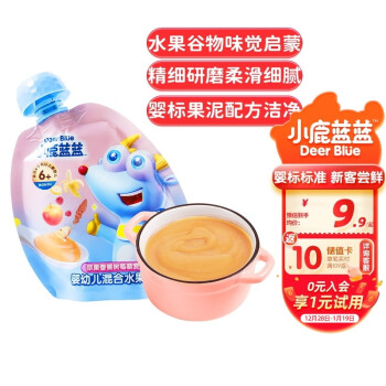 小鹿蓝蓝 婴幼儿混合水果泥 108g