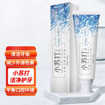 JAFFRONG 洁芙朗 小苏打牙膏100g 海盐薄荷清新口气