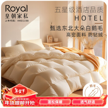 Royal 皇朝家私 被子被芯 羽绒羽毛被秋冬加厚羽绒毛被白鹅毛被 200x230cm 6斤