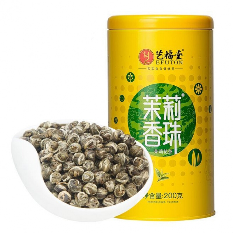 EFUTON 艺福堂 茉莉香珠 茉莉花茶 200g 52.93元（需买3件，需用券）