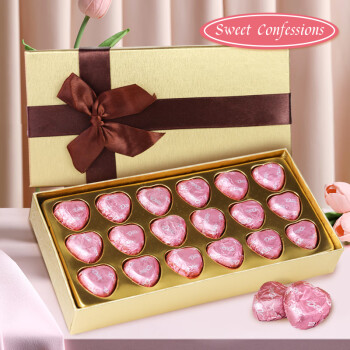 德芙Dove巧克力礼盒年货龙年情人节礼物新年跨年送女友女朋友春节礼品18格