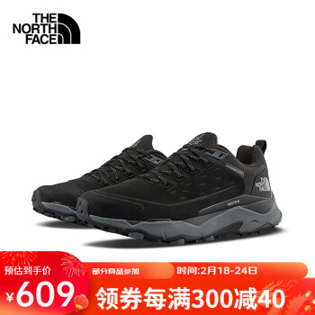 北面 THENORTHFACE北面徒步鞋男户外抓地越野跑步鞋5G3BKZ2/黑色40