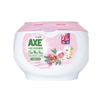 PLUS会员：AXE 斧头 6合1洗衣凝珠 50颗 沁甜鸢尾
