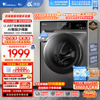 小天鹅 浣彩系列 TG100VT616WIADY-T1B 滚筒洗衣机 10kg