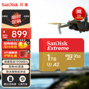 SanDisk 闪迪 A2 1TB TF(MicroSD)存储卡