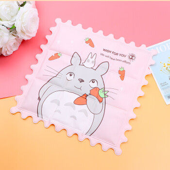 雨毅 冰垫夏季冰爽清凉汽车坐垫水垫冰凉垫办公室椅垫 粉色龙猫