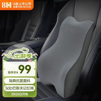 8H 3D曲线汽车腰靠 K5深灰色