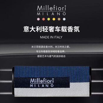 米兰菲丽 Millefiori意大利进口车载香薰汽车香水车用出风口香氛 冰冷海域