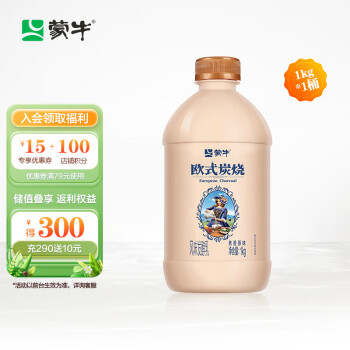 MENGNIU 蒙牛 欧式炭烧 风味发酵乳 焦香原味 1kg