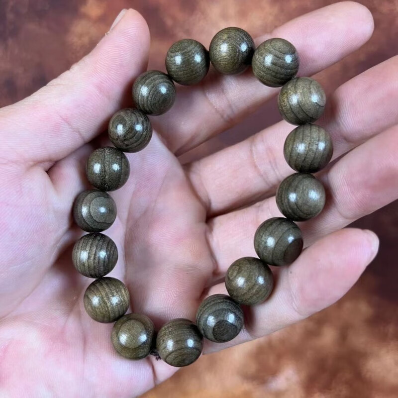 京东百亿补贴:昙莲 拆房老料金丝楠木 阴沉木8mm*22颗【单圈】 9.90元包邮(plus9.6元)