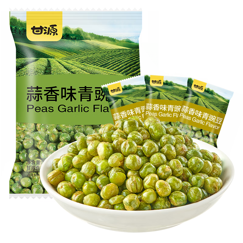 再降价、PLUS会员:KAM YUEN 甘源 牌 青豌豆 蒜香味 285g 2.5元包邮