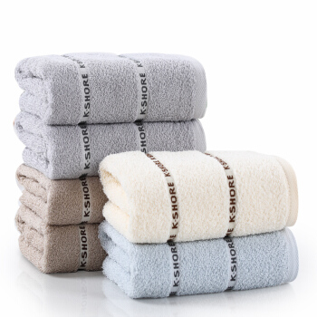 KINGSHORE 金号 纯棉毛巾 3A抗菌强吸水舒适面巾 A类全棉洗脸巾6条90g/条70*34cm 58.53元