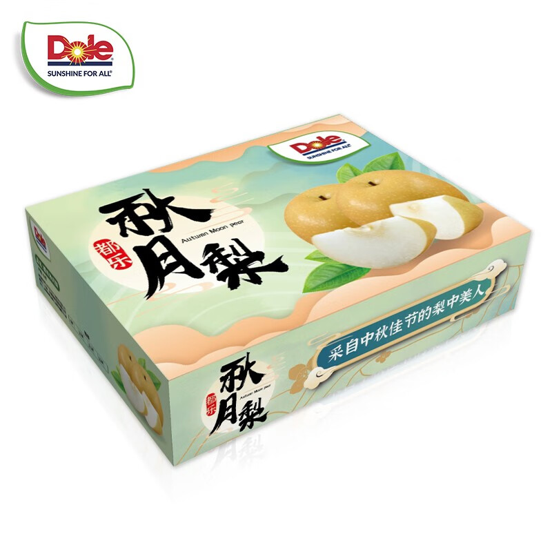 PLUS会员：Dole 都乐 羊脂秋香梨 1.6kg/6枚装(单果260g+) 26.5元包邮(双重优惠后)
