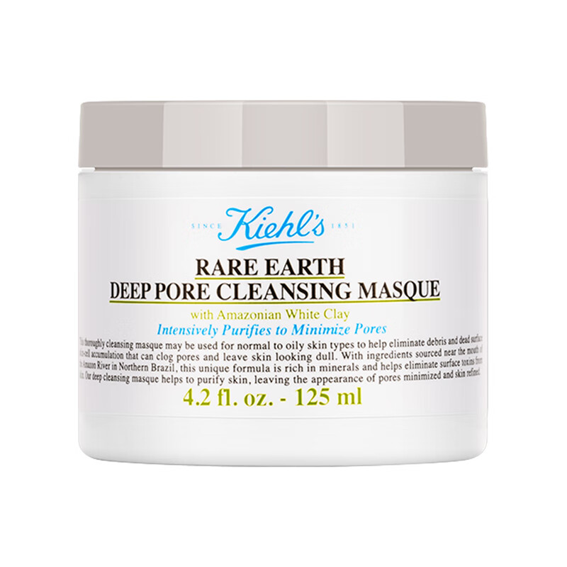 再降价、京东百亿补贴:Kiehls 科颜氏 亚马逊白泥净肤面膜 125ml 119.79元包邮(双重优惠)