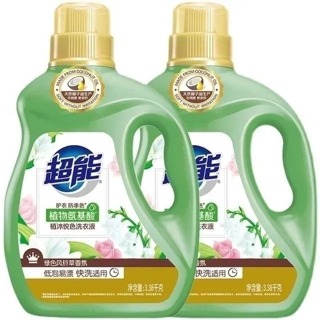超能植沐悦色洗衣液2.38kg 天然椰油生产机洗不伤手多规格实惠装
