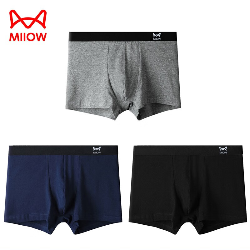 猫人（MiiOW）男士内裤95﹪纯棉抗菌内裤 25.55元（需领券）包邮