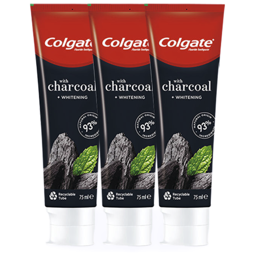 Colgate 高露洁 天然竹子活炭清新口气竹炭美白牙膏100g*3 美白牙齿 37.75元（需买3件，需用券）
