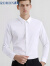 ROMON 罗蒙 纯色商务职业正装男士白衬衫工装外套长