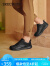 SKECHERS 斯凯奇 男士绑带商务休闲鞋透气耐磨210835 全黑色BBK