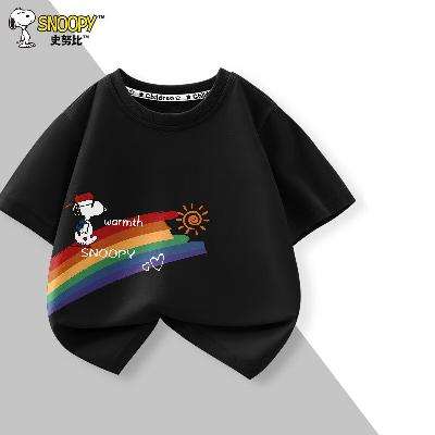 SNOOPY 史努比 儿童短袖短裤背心 任选3件 27.6元包邮(需用卷,合9.2元/件,白条新客只要0.01元)