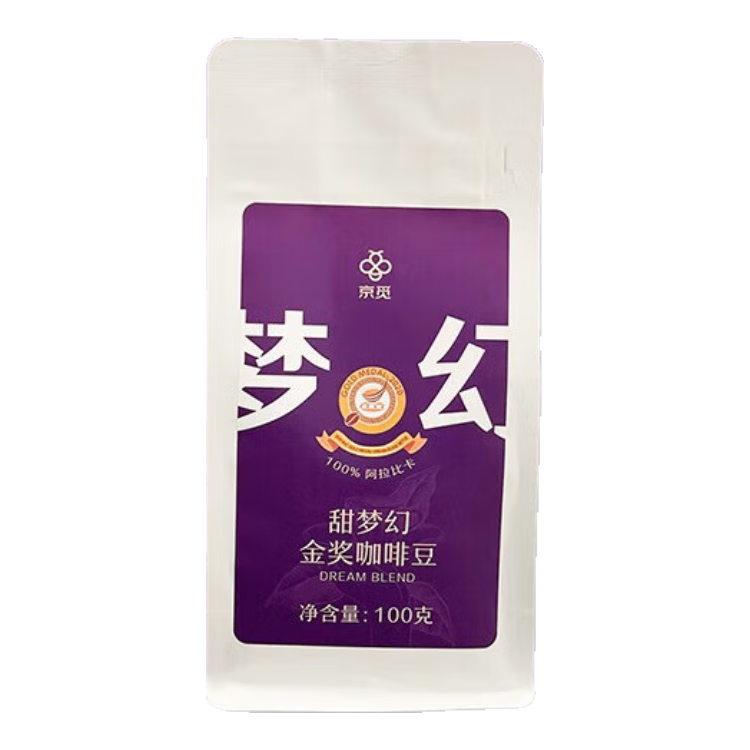 需弹券、PLUS会员：京觅DREAM BLEND 甜梦幻金奖咖啡豆 100g 4.41元包邮（需试用）