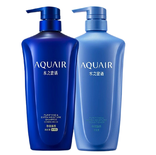 AQUAIR 水之密语 净润臻养(倍润型)洗护套装洗发水600ml+护发素600ml滋润顺滑 56.8元（需买2件，需用券）