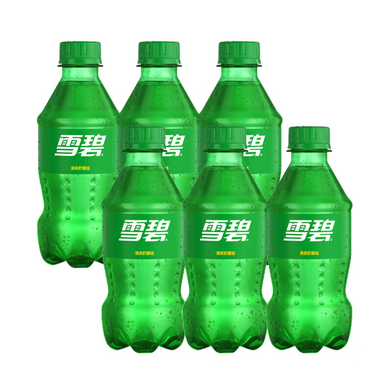 Coca-Cola 可口可乐 经典口味碳酸饮料汽水 300ml*6瓶 雪碧 ￥8.5