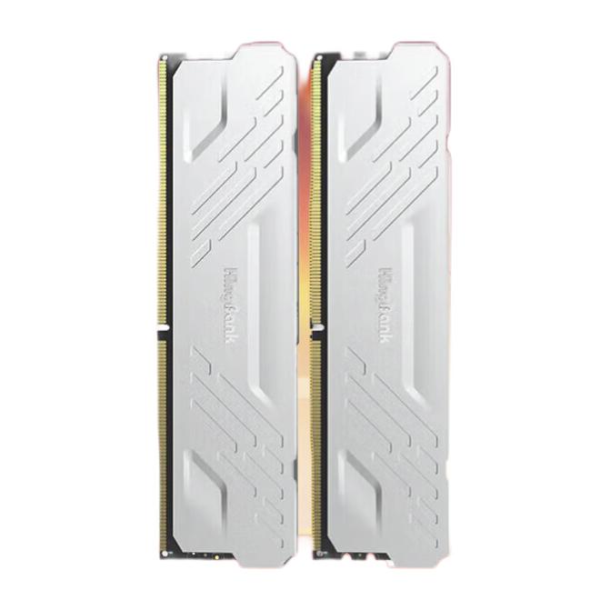 京东PLUS：KINGBANK 金百达 银爵系列 DDR4 3200MHz 台式机内存 16GB（8GB*2）马甲条 银色 204.49元