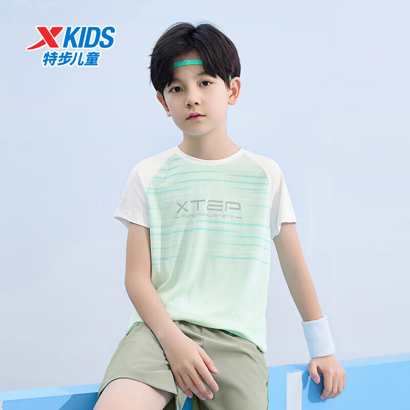 XTEP 特步 儿童短袖 短裤 任选3件 97.98元包邮(合32.66元/件,需用券)