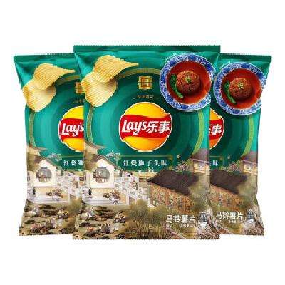 临期品:Lays 乐事 薯片 春季限定 红烧狮子头味 116g*1包 5.88元/件 包邮(需买3件,共17.66元,10月1日到期,介意勿买)