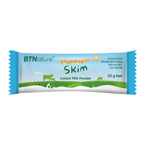 BTNature贝特恩蓝胖子奶粉 醇香脱脂速溶奶粉条装25g 3.90元包邮(需试用)