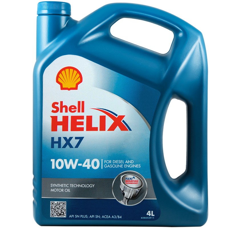Shell 壳牌 喜力合成 Helix HX7 10W-40 A3/B4 SN 4L 116.1元（464.4元/4件）