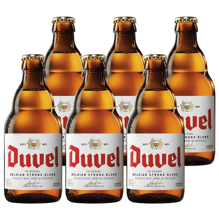 Duvel 督威 精酿啤酒 黄金艾尔 比利时原瓶进口 330mL 6瓶 66元（需买3件，需用券）