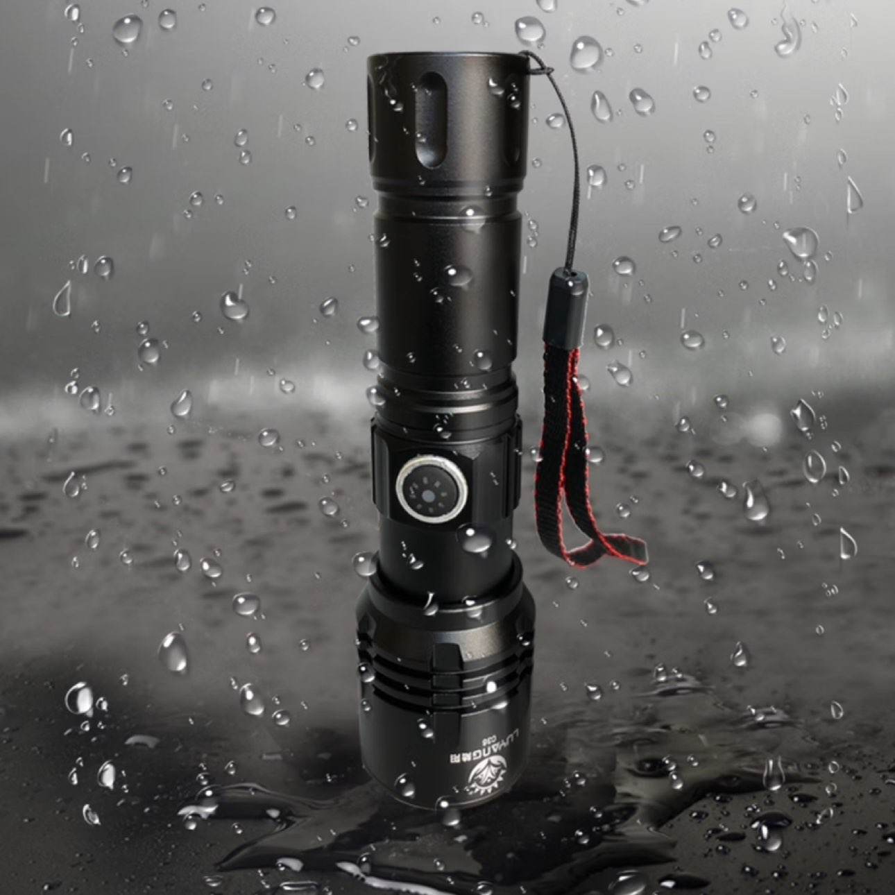 陆阳强光 手电筒白激光 户外露营 可充电多功能超亮远射便捷 照明灯 【高配版】远近伸缩变焦C36 24.9元(需试用)