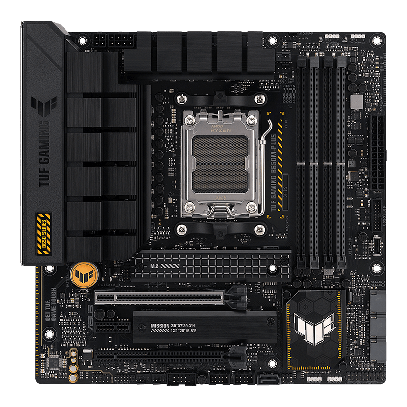 再降价：华硕TUF GAMING B650M-PLUS 重炮手主板 支持 CPU 7800X3D/7900X/7700X/(AMD B650/socket AM5) +凑单 1180.56元
