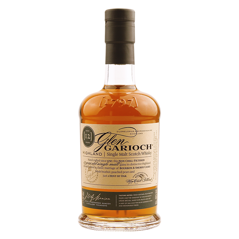 plus会员：格兰盖瑞（GLEN GARIOCH）12年单一麦芽700ml礼盒苏格兰高地威士忌洋酒+凑单 134.95元