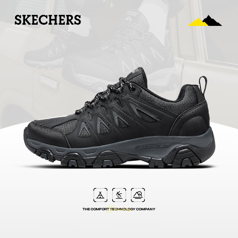 限移动端、京东百亿补贴、PLUS会员:SKECHERS 斯凯奇 男士户外徒步鞋 51844C 314.45元