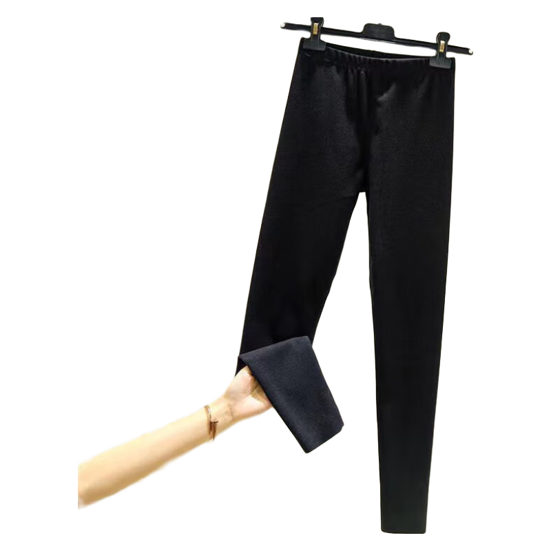 楠飞华裳德绒秋裤女士薄款保暖裤内穿打底裤 麻灰+杏色【两件装】 XL【115-135斤】 ¥29.9