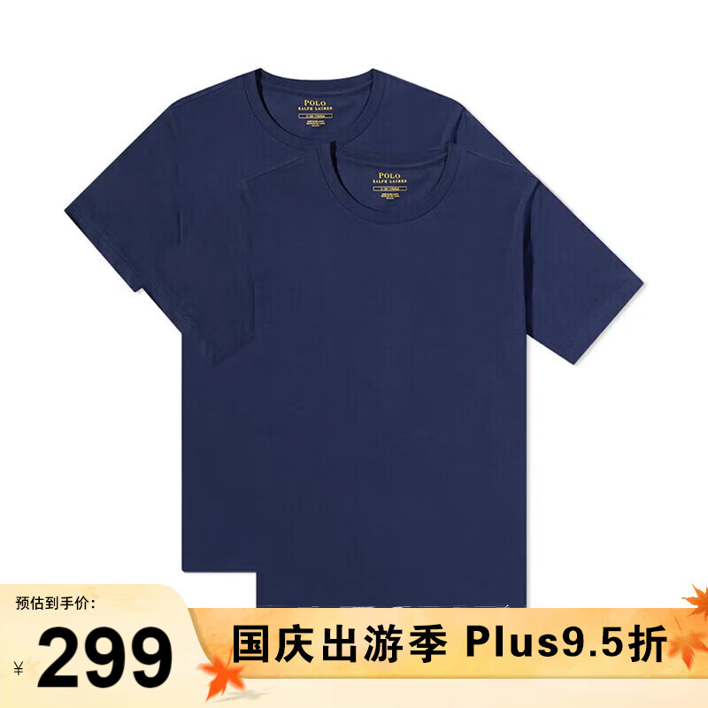 RALPH LAUREN 拉夫劳伦 男士短袖T恤 714835960 2件装 ¥264