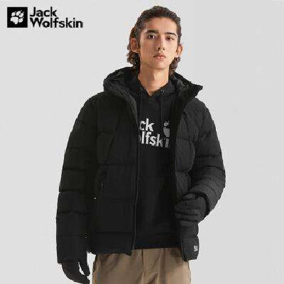 再降价、plus会员:Jack Wolfskin 狼爪 男子户外羽绒服 5221152-6000 黑色 S 693.91元