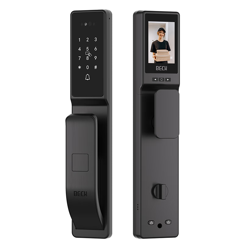 BECK博克3D人脸识别指纹锁智能门锁密码锁智能锁入户门电子锁可视猫眼V6P ￥649