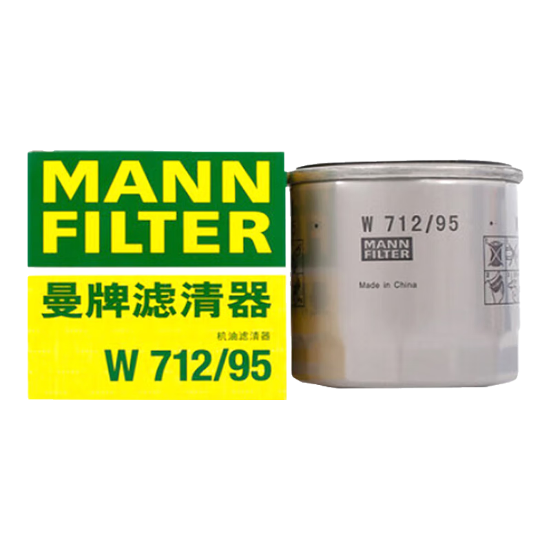 曼牌（MANNFILTER）机油滤清器机油滤芯机滤W712/95捷达宝来速腾朗行朗逸探歌蔚领高7 ￥45.6