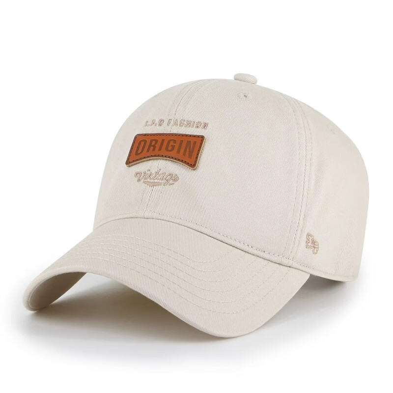 LACKPARD 棒球帽男2024新款大头围帽子软顶鸭舌帽加大加深美式户外显脸小 石头色 常规码,可调节 券后65元