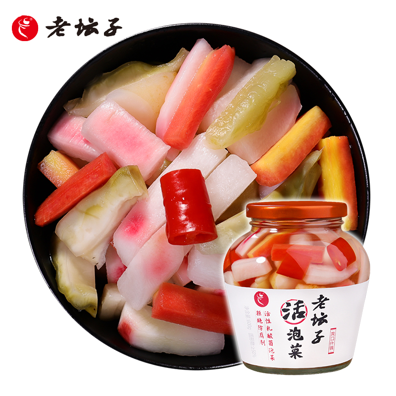 老坛子 爽口什锦 活泡菜 600g 28.5元