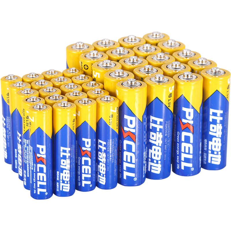 PKCELL 比苛 碳性电池 5号20粒+ 7号 20粒 40粒装 券后16.6元