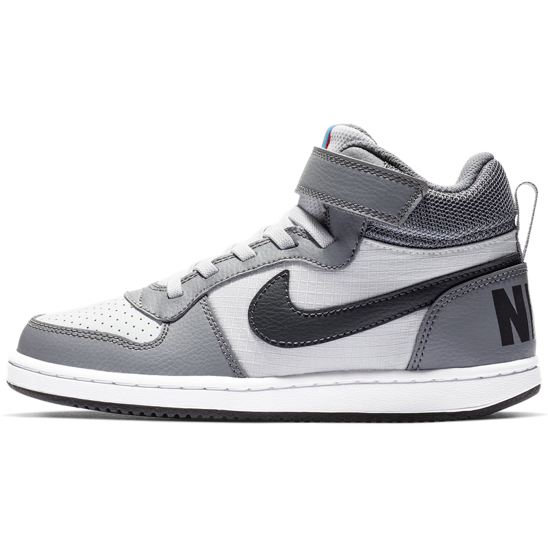 耐克（NIKE）官方男女童COURT幼童运动鞋魔术贴冬板鞋中帮复古870026 009冷灰/煤黑/白金色 32码 ￥189