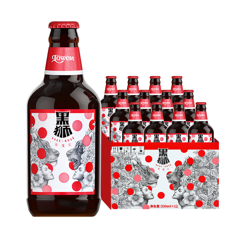 双11狂欢，临期，PLUS会员:雪花啤酒 黑狮 330mL*12瓶 82.46元包邮（返40元京豆低至42.46元）